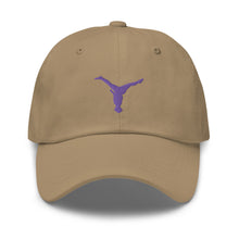 Load image into Gallery viewer, Dad Hat - Purple Split Leg Logo
