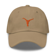 Load image into Gallery viewer, Dad Hat - Orange Split Leg Logo
