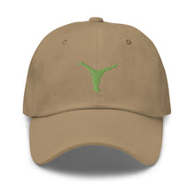 Load image into Gallery viewer, Dad Hat - Green Split Leg Logo
