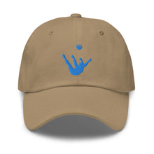 Load image into Gallery viewer, Dad Hat - Aqua Blue Trick Shot Logo
