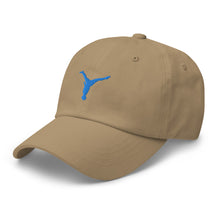 Load image into Gallery viewer, Dad Hat - Aqua Blue Split Leg Logo
