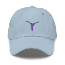 Load image into Gallery viewer, Dad Hat - Purple Split Leg Logo
