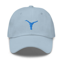 Load image into Gallery viewer, Dad Hat - Aqua Blue Split Leg Logo
