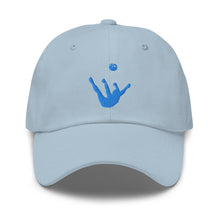 Load image into Gallery viewer, Dad Hat - Aqua Blue Trick Shot Logo
