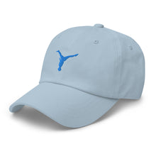 Load image into Gallery viewer, Dad Hat - Aqua Blue Split Leg Logo
