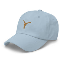 Load image into Gallery viewer, Dad Hat - Old Gold Split Leg Logo
