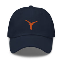 Load image into Gallery viewer, Dad Hat - Orange Split Leg Logo
