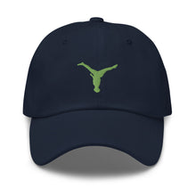 Load image into Gallery viewer, Dad Hat - Green Split Leg Logo
