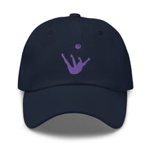 Load image into Gallery viewer, Dad Hat - Purple Trick Shot Logo
