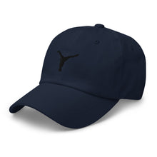 Load image into Gallery viewer, Dad Hat - Black Split Leg Logo
