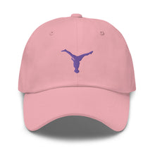 Load image into Gallery viewer, Dad Hat - Purple Split Leg Logo
