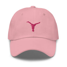 Load image into Gallery viewer, Dad Hat - Pink Split Leg Logo
