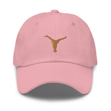 Load image into Gallery viewer, Dad Hat - Old Gold Split Leg Logo
