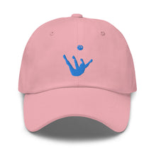 Load image into Gallery viewer, Dad Hat - Aqua Blue Trick Shot Logo
