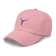 Load image into Gallery viewer, Dad Hat - Purple Split Leg Logo
