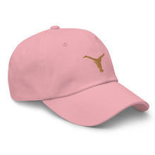 Load image into Gallery viewer, Dad Hat - Old Gold Split Leg Logo
