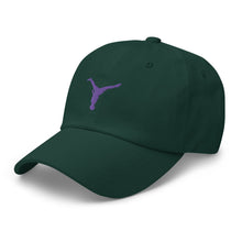 Load image into Gallery viewer, Dad Hat - Purple Split Leg Logo
