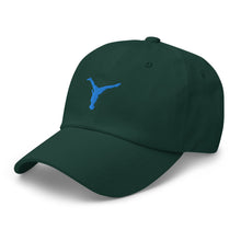 Load image into Gallery viewer, Dad Hat - Aqua Blue Split Leg Logo
