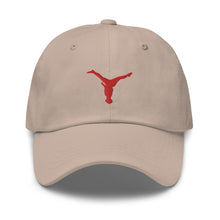 Load image into Gallery viewer, Dad Hat - Red Split Leg Logo
