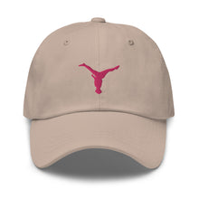 Load image into Gallery viewer, Dad Hat - Pink Split Leg Logo
