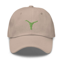 Load image into Gallery viewer, Dad Hat - Green Split Leg Logo
