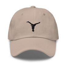 Load image into Gallery viewer, Dad Hat - Black Split Leg Logo
