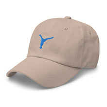 Load image into Gallery viewer, Dad Hat - Aqua Blue Split Leg Logo
