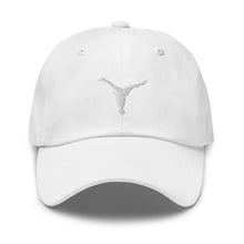 Load image into Gallery viewer, Dad Hat - White Split Leg Logo
