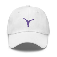 Load image into Gallery viewer, Dad Hat - Purple Split Leg Logo
