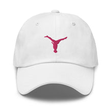 Load image into Gallery viewer, Dad Hat - Pink Split Leg Logo
