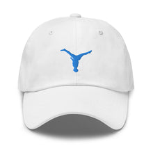 Load image into Gallery viewer, Dad Hat - Aqua Blue Split Leg Logo
