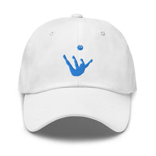 Load image into Gallery viewer, Dad Hat - Aqua Blue Trick Shot Logo
