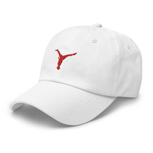 Load image into Gallery viewer, Dad Hat - Red Split Leg Logo
