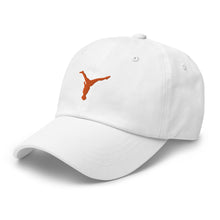 Load image into Gallery viewer, Dad Hat - Orange Split Leg Logo
