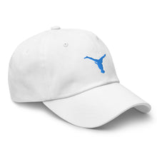 Load image into Gallery viewer, Dad Hat - Aqua Blue Split Leg Logo
