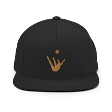 Load image into Gallery viewer, Snapback Hat - Old Gold Trick Shot Logo
