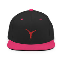 Load image into Gallery viewer, Snapback Hat - Red Split Leg Logo
