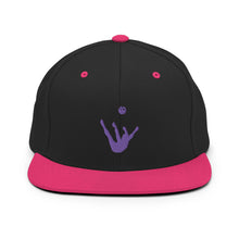 Load image into Gallery viewer, Snapback Hat - Purple Trick Shot Logo
