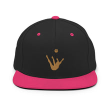 Load image into Gallery viewer, Snapback Hat - Old Gold Trick Shot Logo
