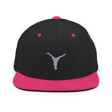 Load image into Gallery viewer, Snapback Hat - Grey Split Leg Logo
