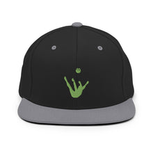 Load image into Gallery viewer, Snapback Hat - Green Trick Shot Logo
