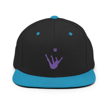 Load image into Gallery viewer, Snapback Hat - Purple Trick Shot Logo
