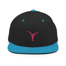 Load image into Gallery viewer, Snapback Hat - Pink Split Leg Logo
