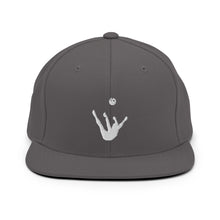 Load image into Gallery viewer, Snapback Hat - White Trick Shot Logo
