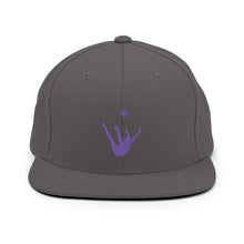 Load image into Gallery viewer, Snapback Hat - Purple Trick Shot Logo
