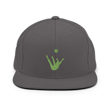 Load image into Gallery viewer, Snapback Hat - Green Trick Shot Logo
