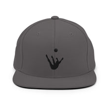 Load image into Gallery viewer, Snapback Hat - Black Trick Shot Logo
