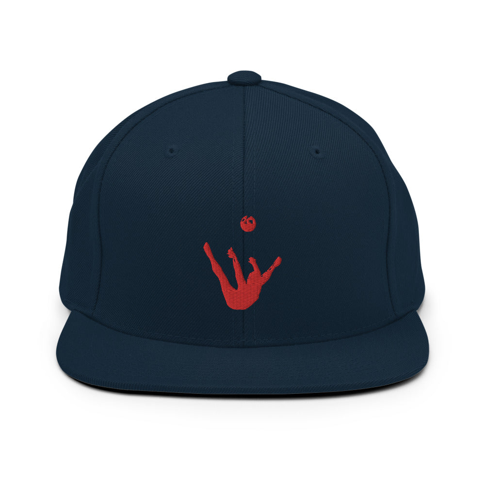 Snapback Hat - Red Trick Shot Logo