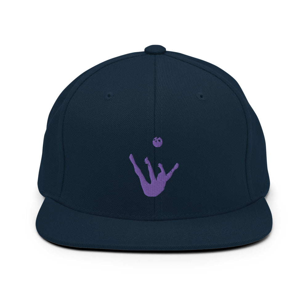 Snapback Hat - Purple Trick Shot Logo