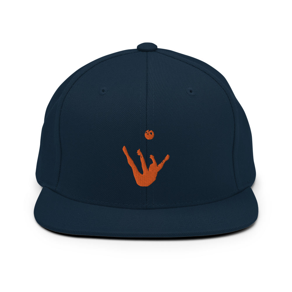 Snapback Hat - Orange Trick Shot Logo